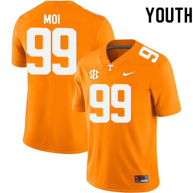 Youth #99 Jaxson Moi Tennessee Volunteers College Football Jerseys Stitched-Orange